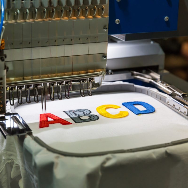 Professional sewing machine embroidery letters